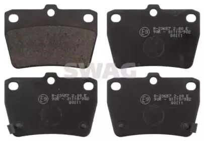 Комплект тормозных колодок, дисковый тормоз SWAG купить